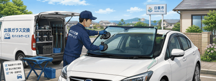 日置市の出張フロントガラス交換情報