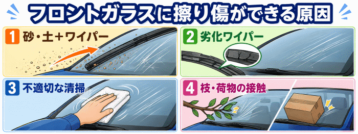 日置市の出張フロントガラス交換情報